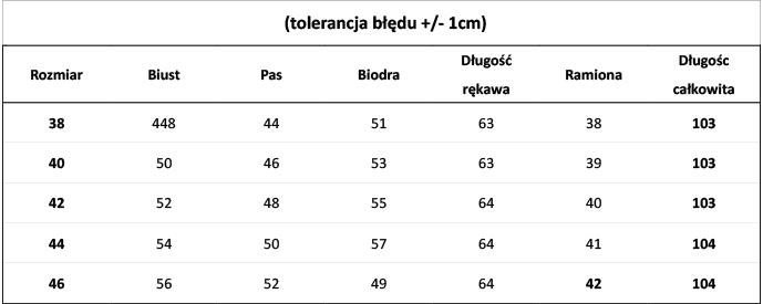 tabela - gracja zima